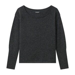 Naadam Cashmere Boatneck Sweater  in Charcoal